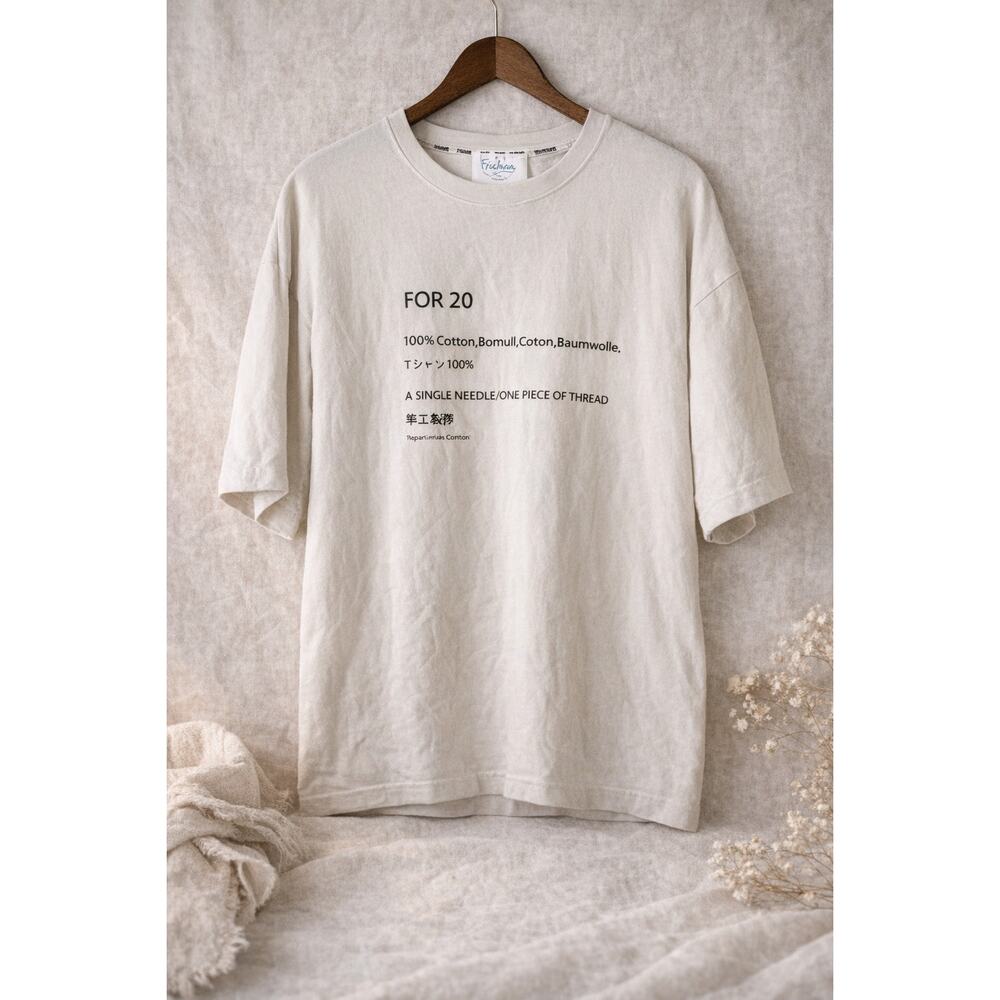 Fishing For 20 Graphic T Shirt Cotton Minimalist Text Tee White Mens Large